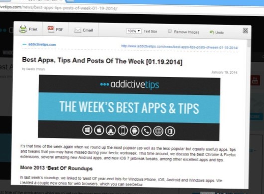 Easily Convert Web Pages To Print-Friendly PDF Files In Chrome