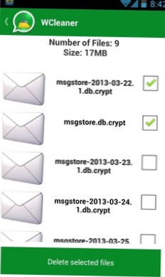 Administrer eller slet nemt WhatsApp-data på Android nemt med WCleaner