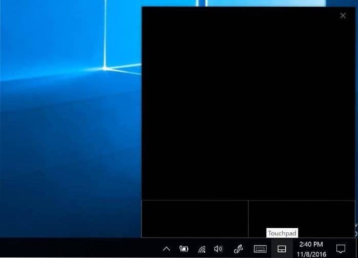 Abilita e personalizza il touchpad virtuale in Windows 10