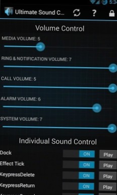 Enable Or Disable Individual Android System Sounds With Ultimate Sound Control