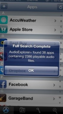 Pakk ut iOS-appens lyder som ringetoner eller sanger med AudioExplorer