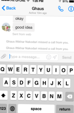 Facebook Messenger Update fügt kostenlose VoIP-Anruffunktion hinzu