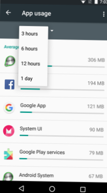 Găsiți aplicația care utilizează cea mai mare memorie de pe telefonul dvs. în Android 6.0