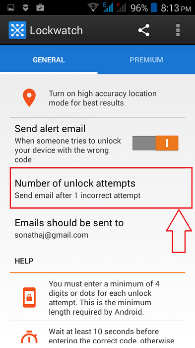Znajdź, kto próbuje odblokować Twój telefon z Androidem za pomocą Lockwatch
