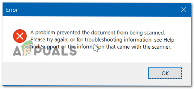 Fix A Problem Prevented The Document From Being Scanned