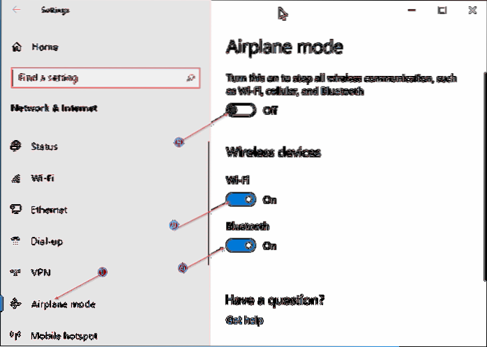 Fix Flymodus slås ikke av i Windows 10