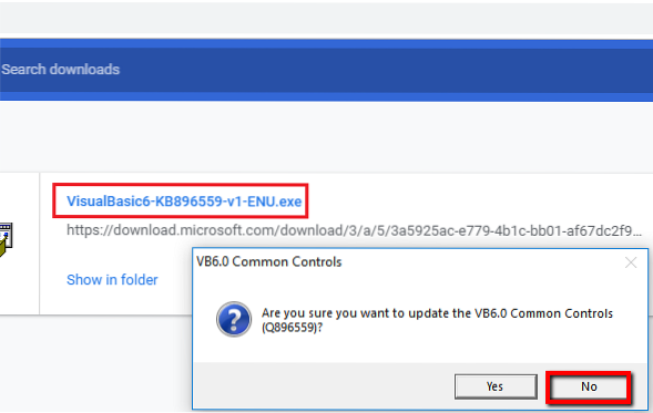 Fix comctl32.ocx file is missing or invalid in Windows 10