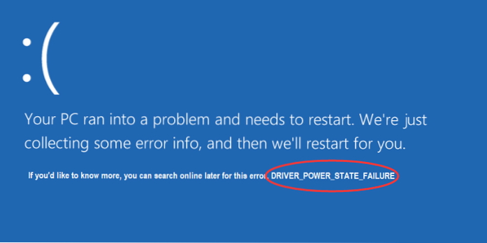 Fix Driver Power State Failure on Windows 10 [Solved]
