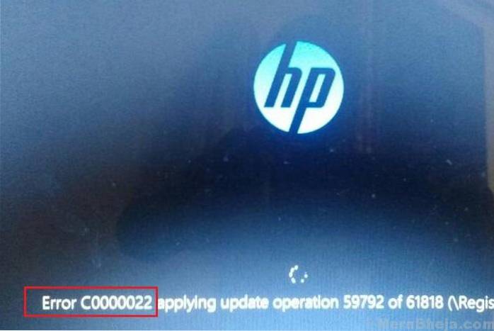 Fix Fatal error C0000022 in Windows 10
