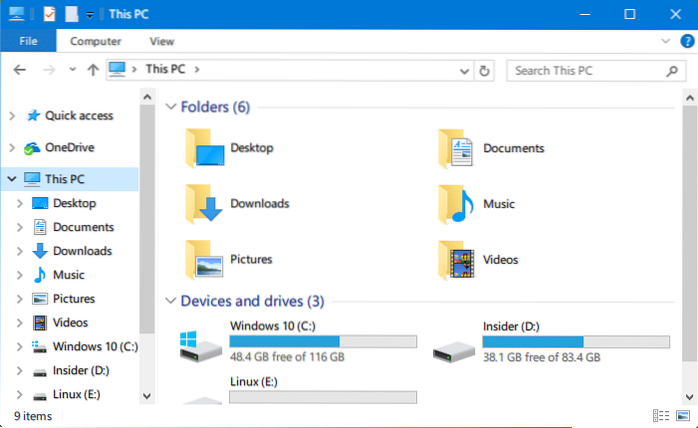 Risolvi l'apertura di Esplora file lentamente in Windows 10