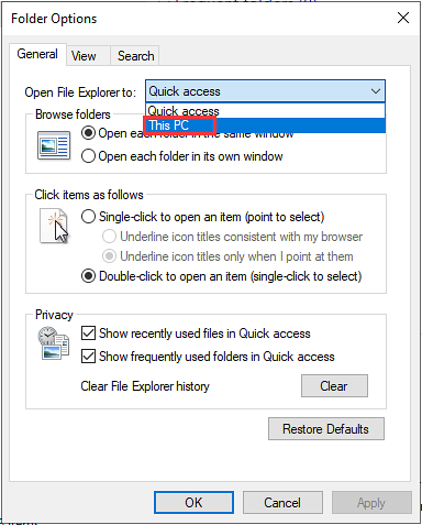 Fix for 'Windows cannot find' error in windows 10