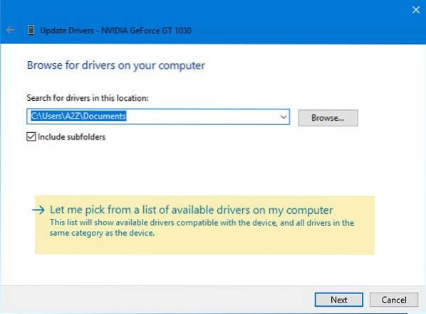 Fix INF file you selected does not support this method of installation in Windows 10