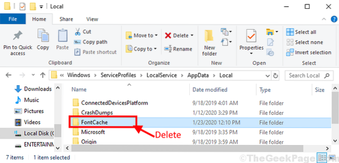 Fixa installerade teckensnitt som inte visas i teckensnittsmappen på Windows 10