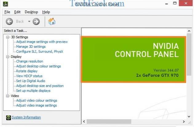 Corrigir o painel de controle NVIDIA que não aparece no Windows 10 [Resolvido]