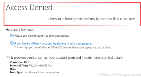 Fix OneDrive Access Denied error in Windows 10