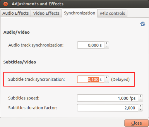 Åtgärda synkroniserade undertexter i VLC Media Player