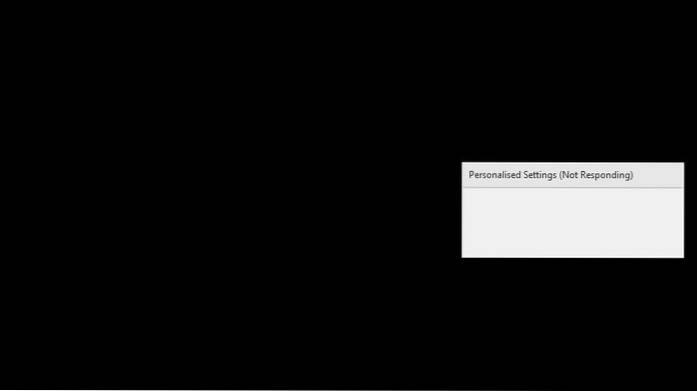 Remediați setările personalizate (care nu răspund) în Windows 10