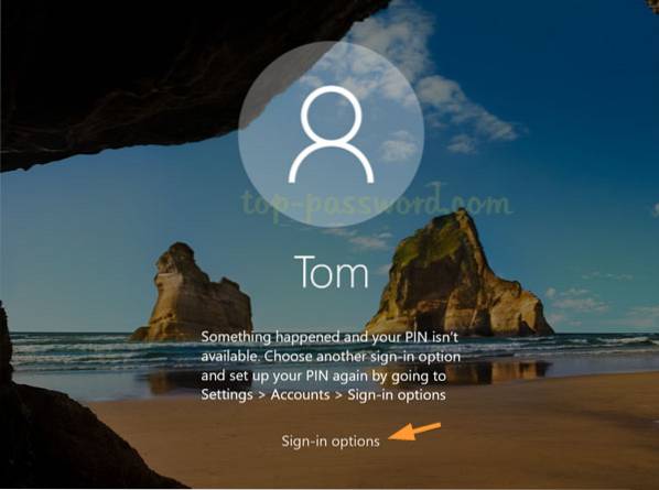 Fix Conectare cu PIN nu este disponibilă în Windows 10