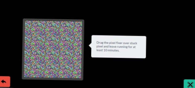 Remediați pixelii blocați pe ecran, intermitând culori luminoase pe el