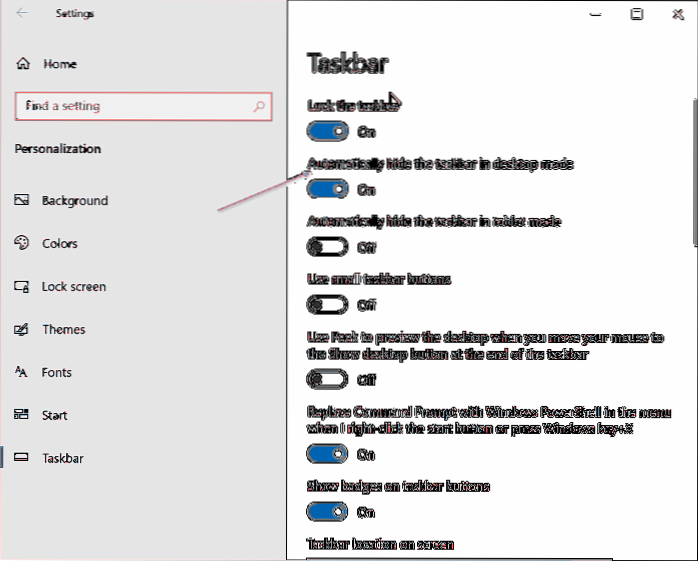 Risolto il problema con la funzione Nascondi automaticamente della barra delle applicazioni che non funziona su Windows 10