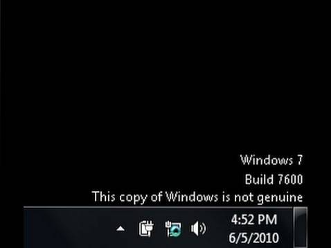 Fix This copy of windows 7 is not genuine error message