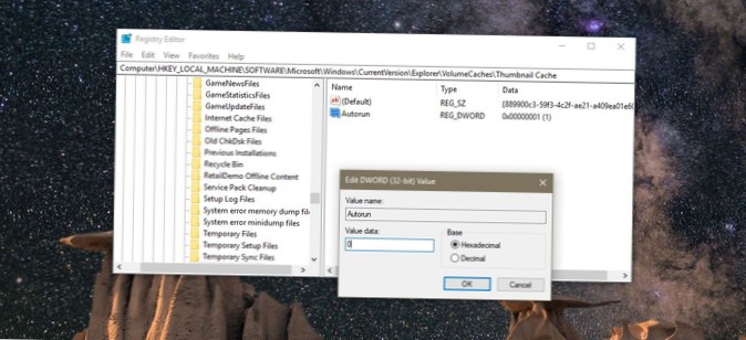 Fix Thumbnail Cache verwijderen bij opstarten in Windows 10 Fall Creators Update