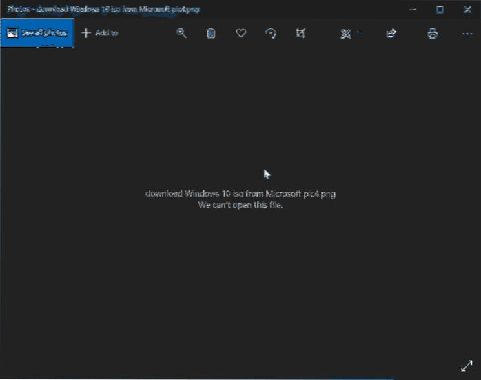 Napraw Nie możemy otworzyć tego pliku w Zdjęciach w systemie Windows 10