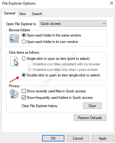 Korrigieren Sie Windows 10-Maus-Doppelklicks mit einem Klick