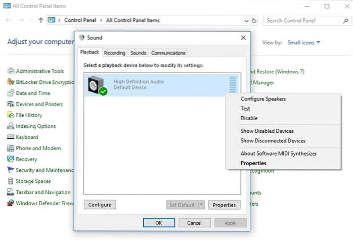 Remediați Windows 10 care nu recunoaște căștile