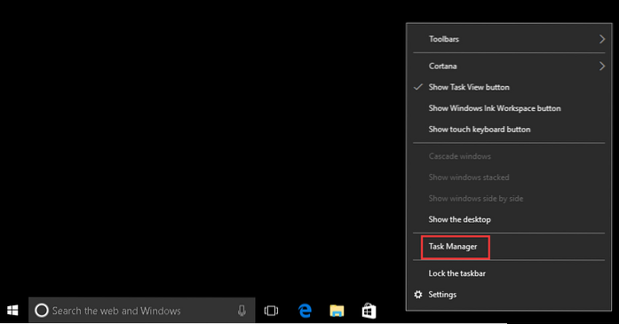 Fix Windows 10 Oppgavelinjen skjuler ikke [Løst]