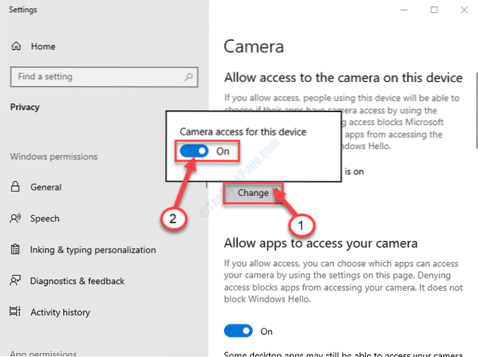 Fix Windows 10 Webcam Not Working on Laptop [Resolved]