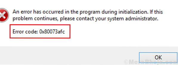 Corrigir o código de erro 0x80073afc do Windows Defender no Windows 10
