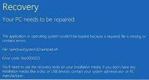 Fix- Windows.Efi is missing or corrupt error in Windows 10
