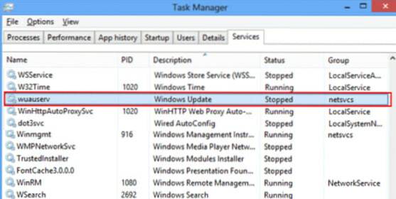 Fix Wuauserv High CPU Usage Error in Windows 10