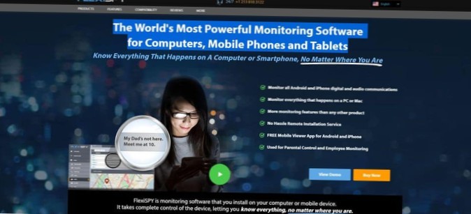 FlexiSPY Review 2019-overvågningssoftware til mobiler, tablets og computere