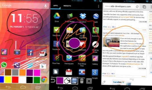 Plovoucí kresba vám umožní vytvářet poznámky kdekoli na obrazovce Android