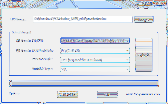 Outils gratuits pour créer une clé USB amorçable à partir d'un fichier ISO