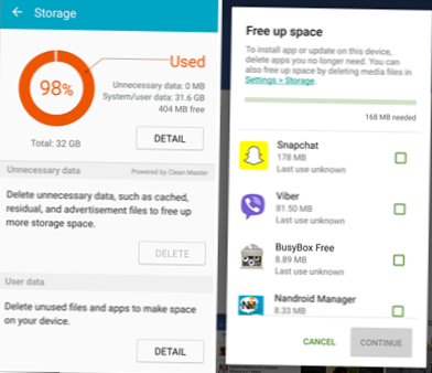 Machen Sie Speicherplatz auf Android frei, indem Sie unerwünschte Apps entfernen