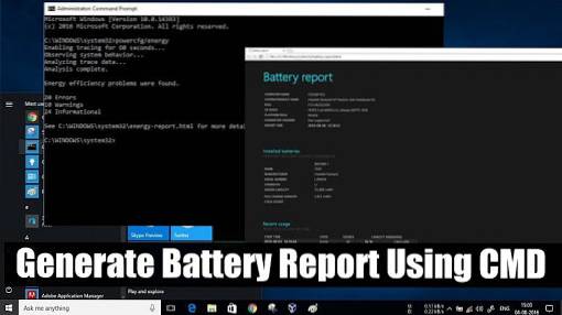 Generați cu ușurință un raport de sănătate a bateriei în Windows 10