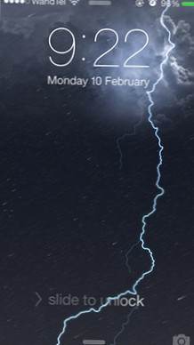 Obtenga fondos de pantalla animados del clima en su iPhone con Weatherboard