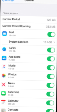 Få dataanvändning under kontroll på din iPhone