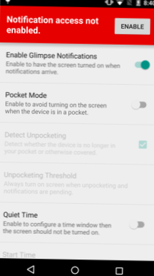 Erhalten Sie Benachrichtigungen, um Ihren gesperrten Bildschirm auf Android Lollipop zu aktivieren