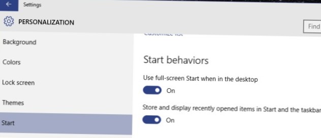 Få nyligt åbnede emner på proceslinjen uden at fastgøre dem i Windows 10