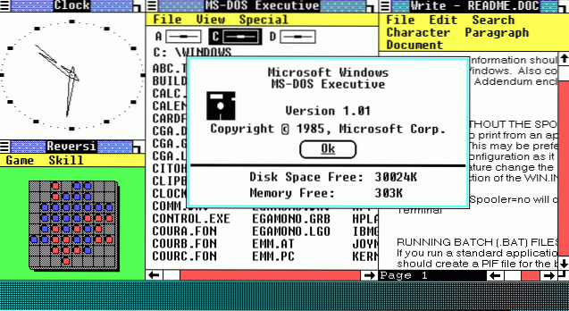 Cronologia di tutte le versioni di Windows da 1 a 10 compilata