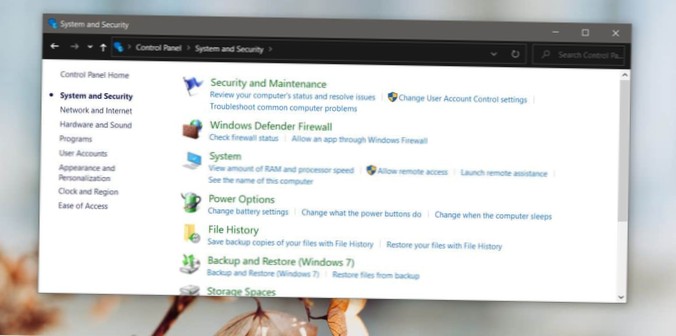 How to access Control Panel Power Options on a Windows 10 desktop