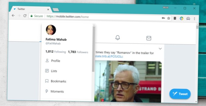 Slik får du tilgang til Twitter-bokmerker på skrivebordet