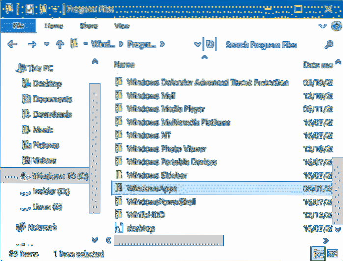 Come accedere alla cartella App di Windows in Windows 10