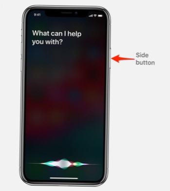 Cómo activar Siri en iPhone X