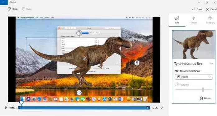 Cum să adăugați efecte 3D la fotografii utilizând aplicația Fotografii în Windows 10