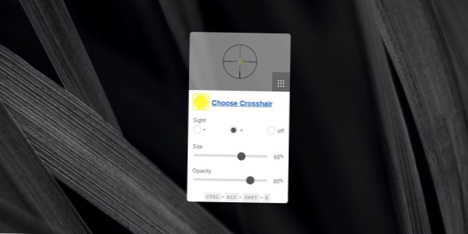 Cómo agregar una cruz a un juego en Windows 10